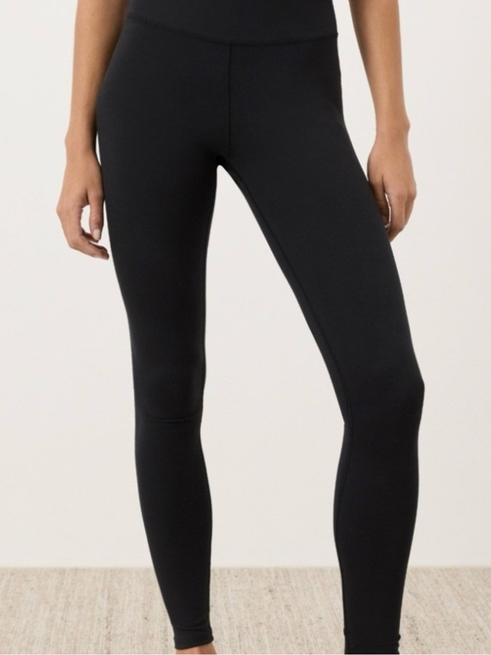 PACT Black Organic Cotton Stretch Leggings Size M - Picture 1 of 4